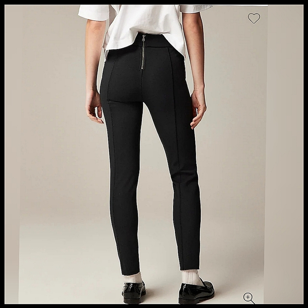 J. Crew Pixie Ponte Stretch Black Pants - image 2